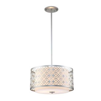 Elstead Lighting L&aacute;mpara colgante, altura regulable, lacado plata
