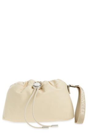 Moncler Trick Twill Pouch in Golden Sand at Nordstrom