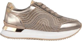 Alma En Pena Sneaker met strassprint - Dames - Sneakers - Geel - 38 EU - Schoenen