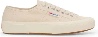 Superga Canvas Sneakers met Metalen Oogjes - Heren - Sneakers - Beige - 38 EU - Katoen - Schoenen