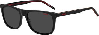 HUGO BOSS Zwart/Grijs Zonnebril HG 1194/S - Heren - Zonnebrillen - Zwart - 56 MM - Accessoires