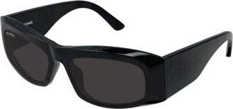Balenciaga Bb 0395S Zonnebril - unisex - Zonnebrillen - Zwart - 60 MM - Nylon - Accessoires