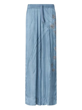 Pinko embroidered trousers - Blue