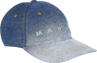 Marni Gradient Fade Denim Baseball Cap