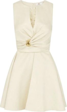 Elisabetta Franchi Mujer, Vestidos, Beige, Talla: XS