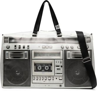 Miharayasuhiro Boombox-print tote bag - women - Polyurethane - OS - Grey