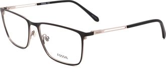 Fossil Mens Matte Black 57mm Opticals