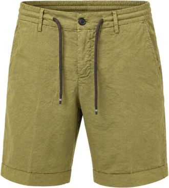 Mason's Bermuda shorts met trekkoord - Heren - Korte Broeken - Groen - S - Katoen - Korte Broeken