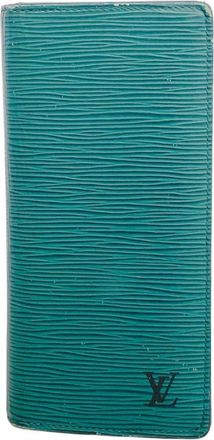 Louis Vuitton Green Long Wallet (Bi-Fold) (Pre-Owned)