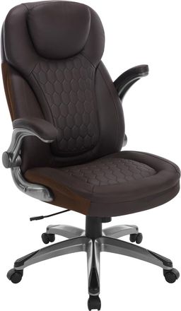 Woltu Woltu - Silla De Oficina Ergon&oacute;mica - Respaldo Reclinable Y Altura Regulable, Marrone