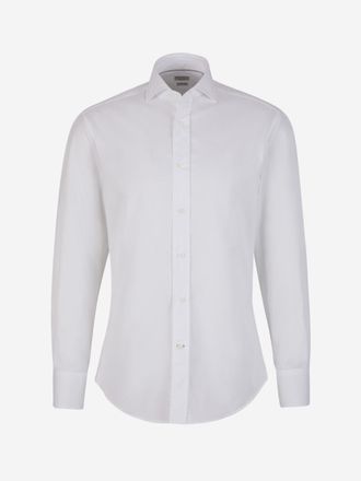 Brunello Cucinelli Plain Cotton Shirt
