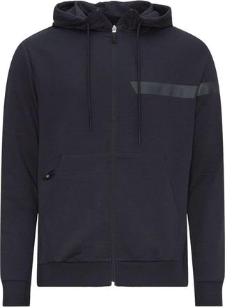 HUGO BOSS Mens Saggy 1 Dark Blue Cotton Full Zip Hoodie Sweatshirt