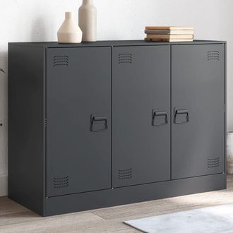 Berkfield Home Sideboard Anthracite 99x39x73 cm Steel | Size: 99 x 39 x 73 cm