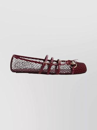 Gucci mesh ballerina flats