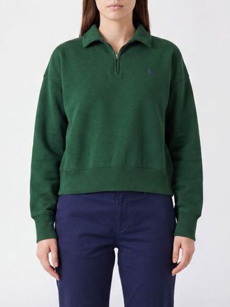 Polo Ralph Lauren Maglia polo a maniche lunghe con mezza zip in misto cotone