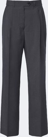 Prada Pleated wool and mohair straight pants