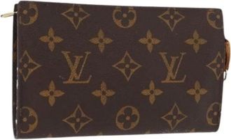 Louis Vuitton Pre-owned Clutches, female, Brown, Size: ONE SIZE Pre-owned Canvas Clutch