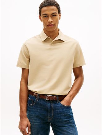 Tommy Hilfiger Mens TH Performance Lightweight Polo - Beige - XXL
