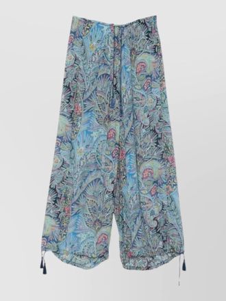 Etro relaxed paisley trousers wide leg tassel