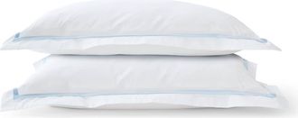 Christy Beaumont Luxury Cotton Percale Pillowcases in Pale Blue at Nordstrom, Size Standard