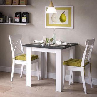 Vicco Mesa De Comedor Karlos, Antracita, 80 X 80 Cm Vicco