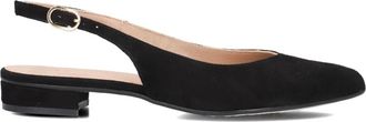 Lina Locchi Schoenen, Dames, Zwart, 41 EU, Leer, Elegante Slingbacks voor Vrouwen