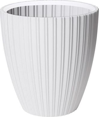 OEM Maceta - Garden Id - Elegante - 40 X 42 Cm - Para Jard&iacute;n, Balcones O Interiores - Blanco