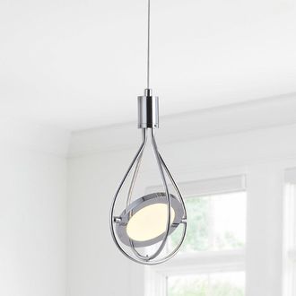 Jonathan Y Designs Orion 5.5 Adjustable Modern Integrated 1-Light Cluster LED Metal Pendant
