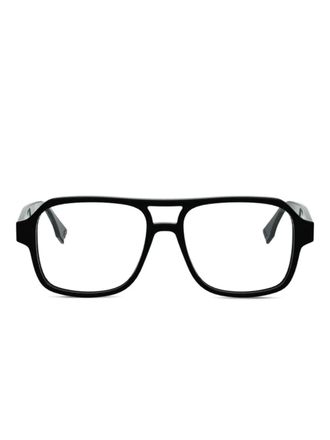 Fendi square-frame glasses - unisex - Plastic - 54 - Black
