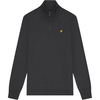 Lyle & Scott Heren Quarter Zip Sweatshirt (Gunmetal)