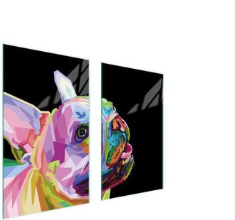 OEM Placa Protectora De Vidrio Para Estufa 75x52 Perro