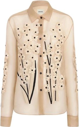 Khaite Shirt - Dames - Overhemden - Beige - M - Overhemden