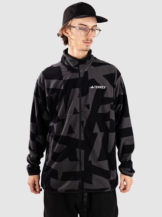 ADIDAS TERREX Mt Aop Fleecejacke schwarz