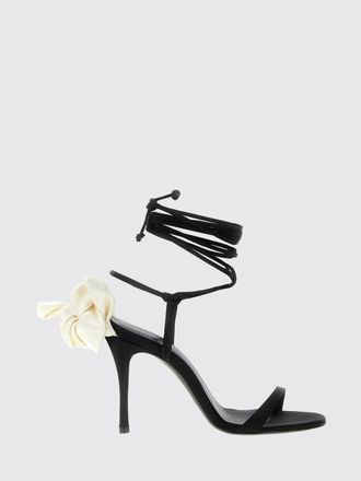 Magda Butrym Sandalo Flower Magda Butrym in raso con dettaglio floreale