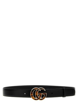 Gucci Black Signature Buckle Marmont Belt