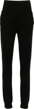Saint Laurent high-waisted cashmere leggings - women - Cashmere/Wool - M - Black