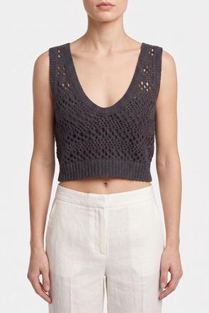 Brunello Cucinelli Womens Sleeveless Tank Top Style Knit Shirt, Size M