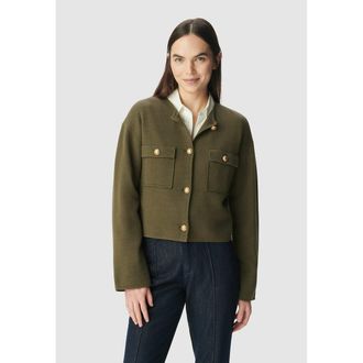 Ikks Vest met ronde hals en zakken, lange mouwen