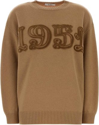 Max Mara Camel Wool Blend Fido Sweater