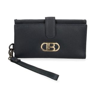 Laura Biagiotti Compacte Portemonnee van Leer - Dames - Accessoires - Blauw - Maat: ONE Size Leer