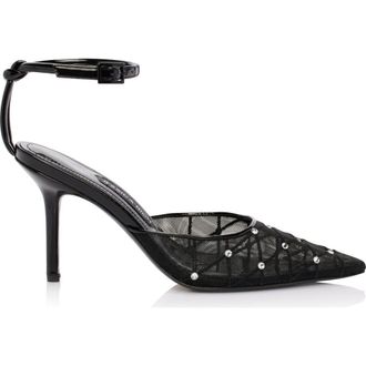 Jessica Rich Amora Mesh Slingback in Black at Nordstrom, Size 38