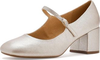 Journee Collection Tru Comfort Foam Okenna Pumps High Womens Heels Champagne : 6.5 M, Leather