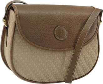 Gucci Pre-owned Vintage Crossbody Tas - Dames - Vintage Schoudertas - Beige - ONE Size - Nylon - Vintage