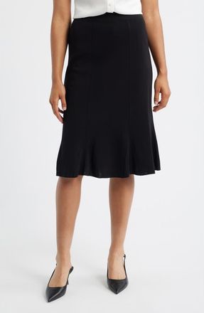 Misook Gored Knit Skirt in Black at Nordstrom, Size X-Small
