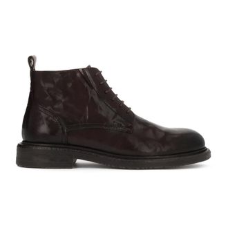 Kazar Botines de Piel con Cordones y Cremallera Lateral - Shoes - Hombre - Marr&oacute;n - 43 EU
