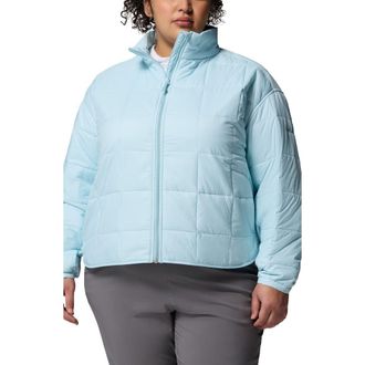 Columbia Sienna Hill Water Repellent Quilted Nylon Jacket in Marine Light at Nordstrom, Size 3X