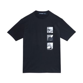 Karl Lagerfeld T-Shirts, male, Black, Size: 2XL Photos T-shirt