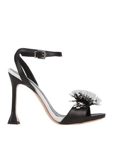 Tamaris 29304 Black | escarpin bout ouvert noir printemps été - TROIS PAR 3