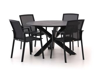 Bellagio la vita attrattiva Bellagio Dranera/Lodola ø 130cm dining tuinset 5-delig stapelbaar