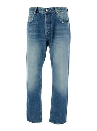 Icon Denim Los Angeles Kanye Light-Blue 5-Pocket Jeans With Logo Patch In Cotton Denim Man